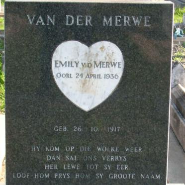 MERWE Emily, van der 1917-1936