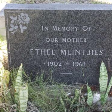 MEINTJIES Ethel 1902-1961
