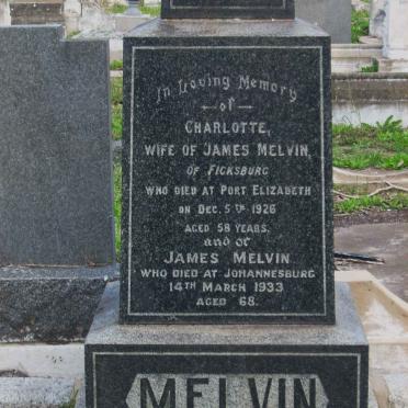 MELVIN James -1933 &amp; Charlotte -1926