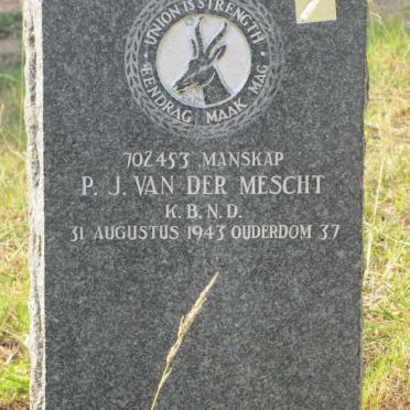 MESCHT P.J., van der -1943 