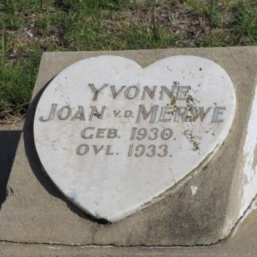 MERWE Yvonne Joan, van der 1930-1933