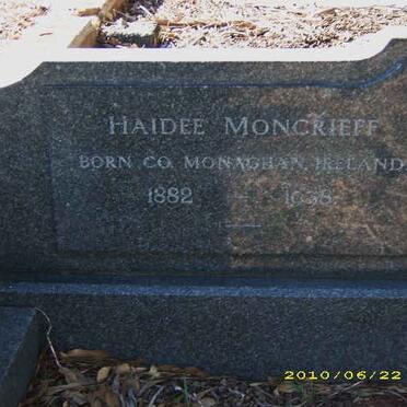 MONCRIEFF Haidee 1882-1938