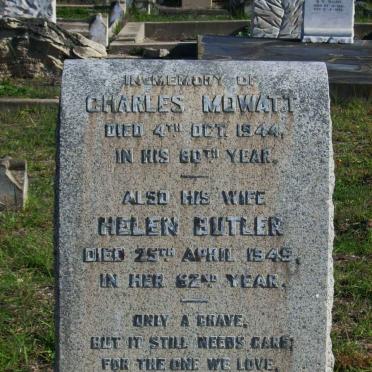 MOWATT Charles -1944 &amp; Helen Butler -1945