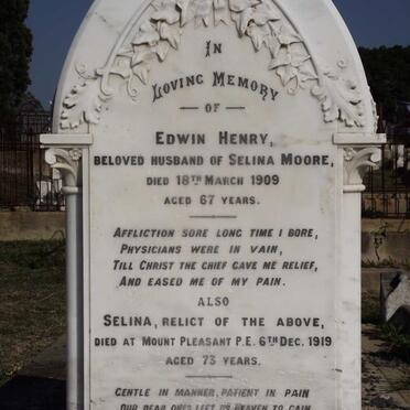 MOORE Edwin Henry -1909 &amp; Selina -1919