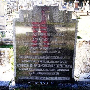 MOWBRAY Allan Handsley -1967 &amp; Annie Beatrice -1944