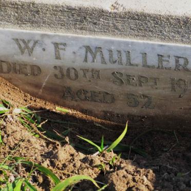 MULLER W.F.  -1920 
