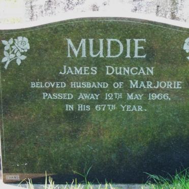 MUDIE James Duncan -1966