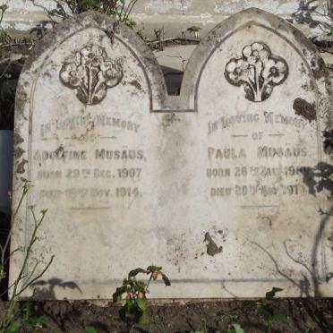 MUSAUS Adolfine 1907-1914 :: MUSAUS Paula 1909-1914