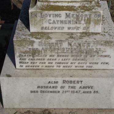 NANCE Robert -1947 &amp; Catherine -1905