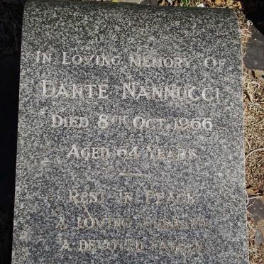 NANNUCCI  Dante -1966