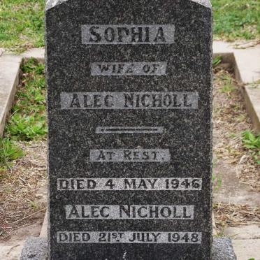 NICHOLL Alec -1848 &amp; Sophia -1946