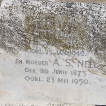 NELL J.H. 1875-1940 &amp; A.S. 1873-1950