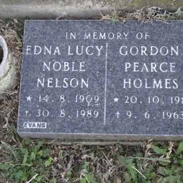 NELSON Edna Lucy Noble 1909-1989 :: HOLMES Gordon Pearce 1911-1963