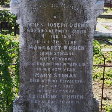 O'BRIEN Catherine -1895 :: STORAN Mary -1922 :: O'BRIEN James Joseph -1931 &amp; Margaret STORAN -1906 