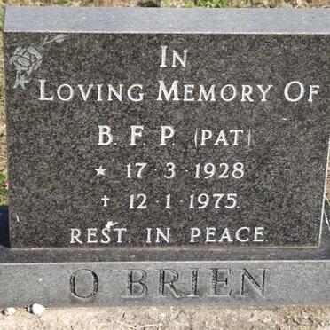 O'BRIEN B.F.P. 1928-1975