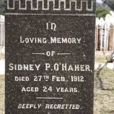 O'HAHER Sidney P. -1912