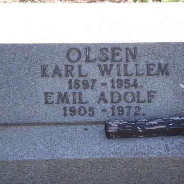OLSEN  Karel Willem 1897-1954 :: OLSEN Emil Adolf 1905-1972