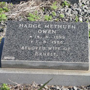OWEN Hadge Methuen 1899-1986