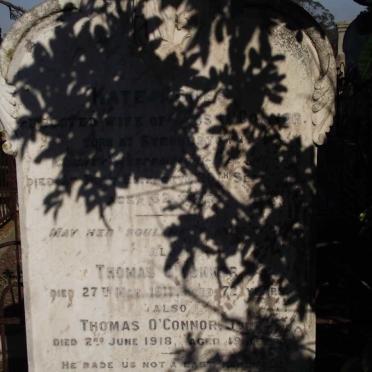 O'CONNOR Thomas -1911 &amp; Kate Agnes -19?? :: O'CONNOR Thomas -1918
