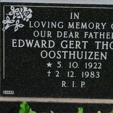 OOSTHUIZEN Edward Gert Thomas 1922-1983