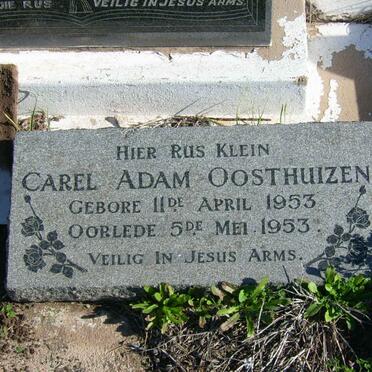 OOSTHUIZEN Carel Adam 1953-1953