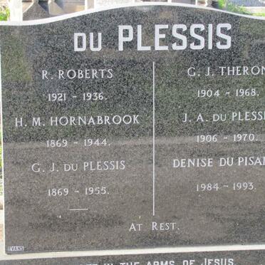 PLESSIS, du :: DU PISANIE :: HORNABROOK :: THERON :: ROBERTS