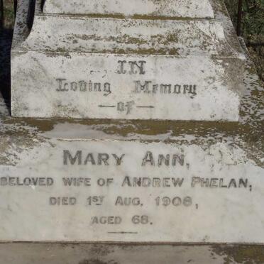 PHELAN Mary Ann -1908