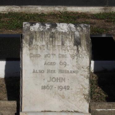 PETERSON John 1867-1942 &amp; Jane -1936