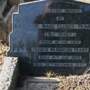 PEARD Annie Maud Elliott nee HENRY 1860-1947