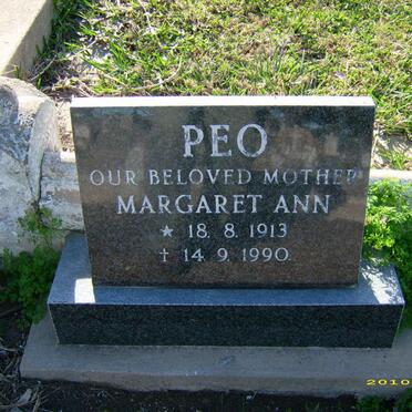 PEO Margaret Ann 1913-1990