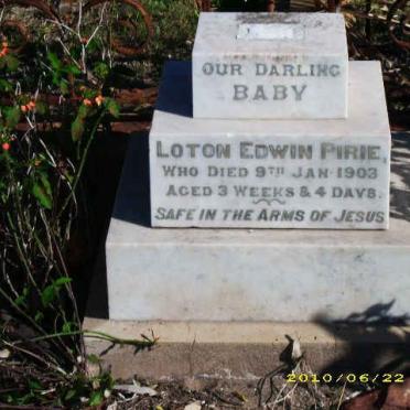 PIRIE Loton Edwin -1903