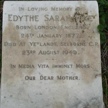 PIKE Edythe Sarah 1877-1949