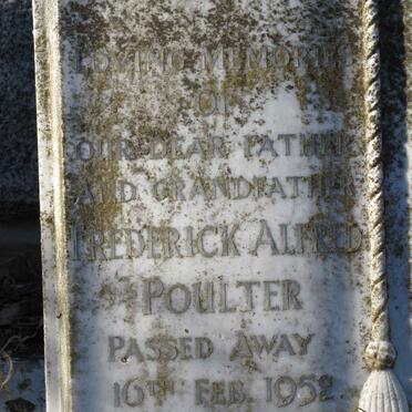 POULTER Frederick Alfred -1952