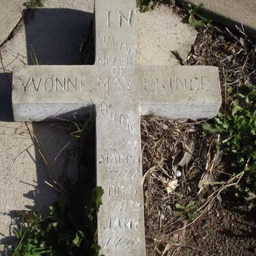 PRINCE  Yvonne May 1921-1922