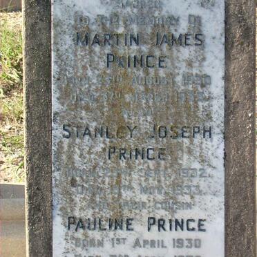 PRINCE Pauline 1930-1930 :: PRINCE Martin James 1930-1933 :: PRINCE Stanley Joseph 1932-1933