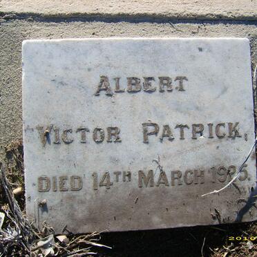 PATRICK Albert Victor -1925