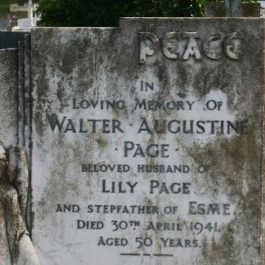 PAGE Walter Augustine -1941