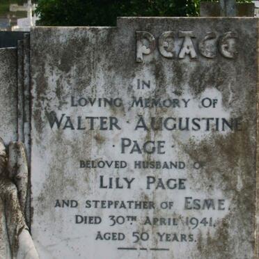 PAGE Walter Augustine -1941