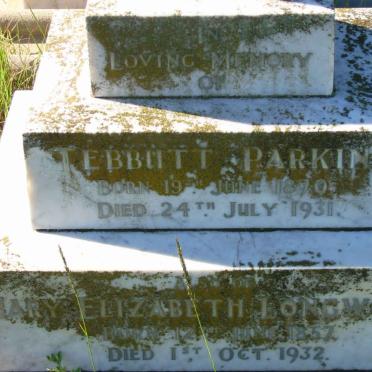 PARKIN Tebutt 1870-1931 :: LONGWORTH Mary Elizabeth 1857-1932