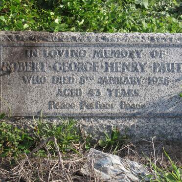 PAUTZ Robert George Henry -1938