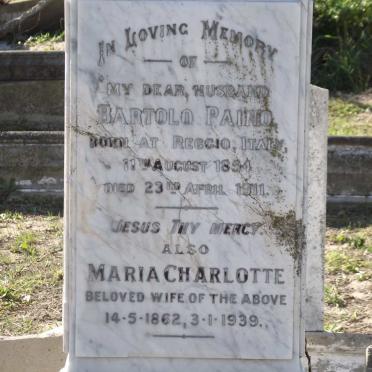 PAINO Bartolo 1854-1911 &amp; Maria Charlotte 1862-1939