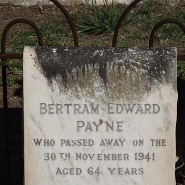 PAYNE Bertram Edward -1941