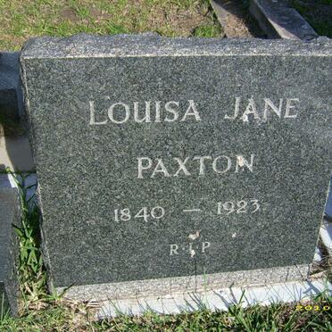PAXTON Louisa Jane 1840-1923