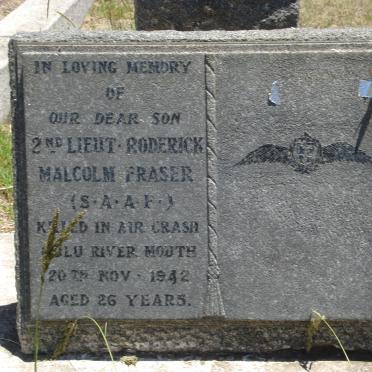 FRASER Roderick Malcolm -1942
