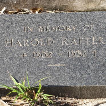 RAFTERY Harold 1902-1952