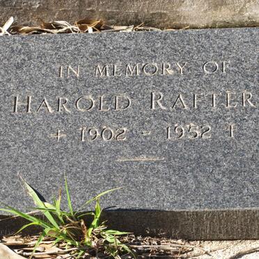 RAFTERY Harold 1902-1952