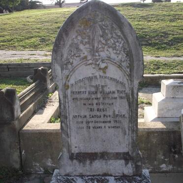 RICE Herbert Hugh William -1921 :: RICE Arthur Eaton Purl -1925