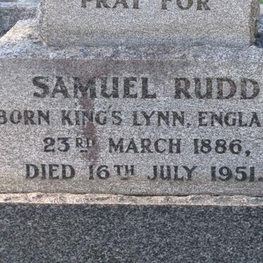 RUDD Samuel 1886-1951