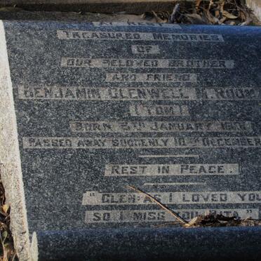 RUDMAN Benjamin Glenwell M. 1901-1957