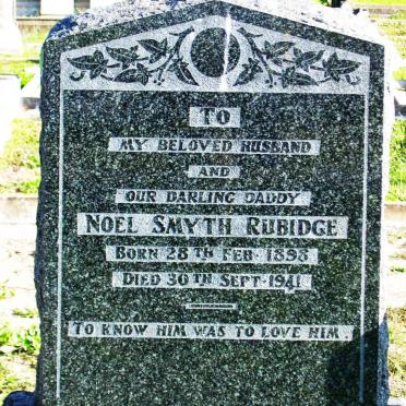 RUBIDGE Noel Smyth 1898-1941